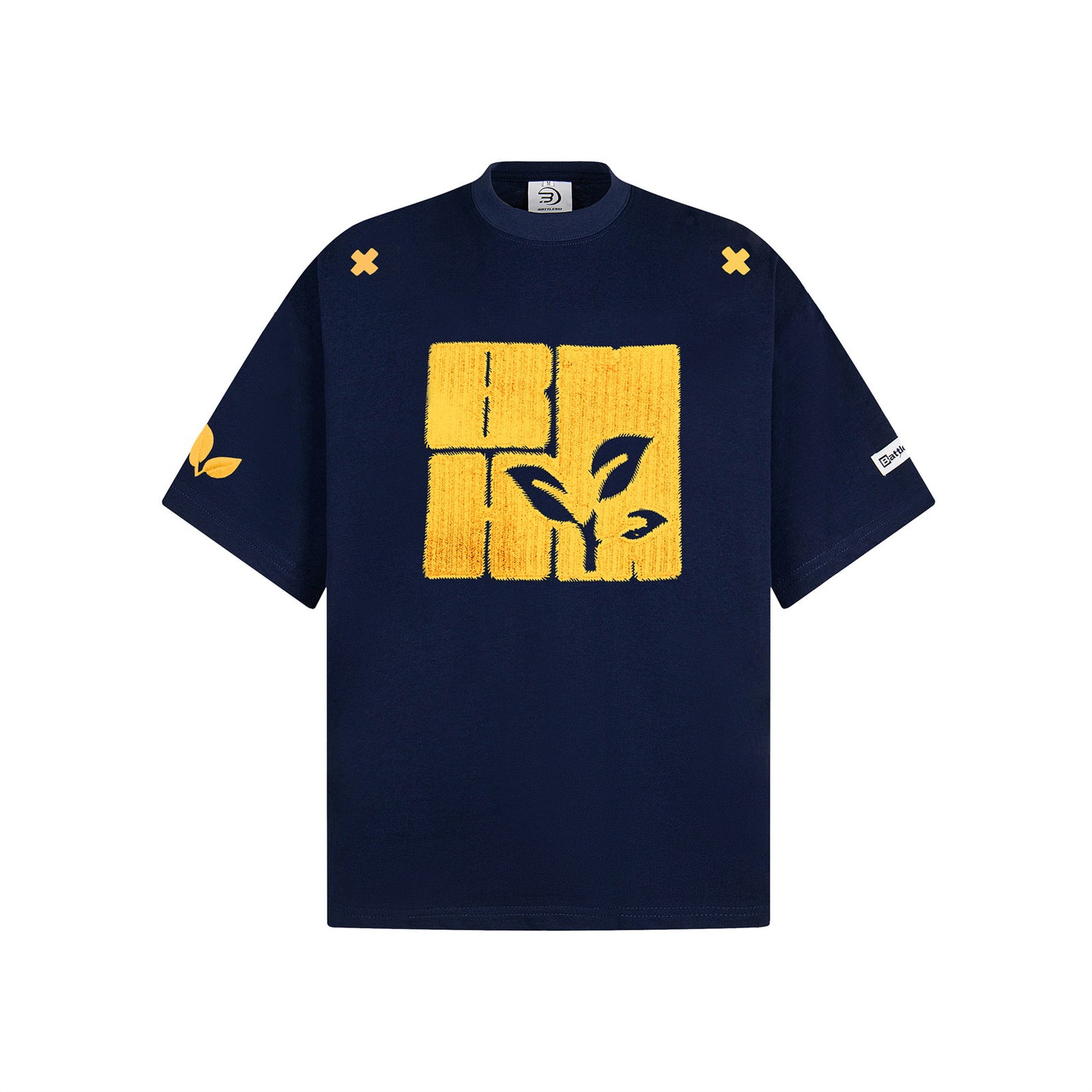 T-shirt homme à manches courtes pour l'été, avec broderie machine et design tendance