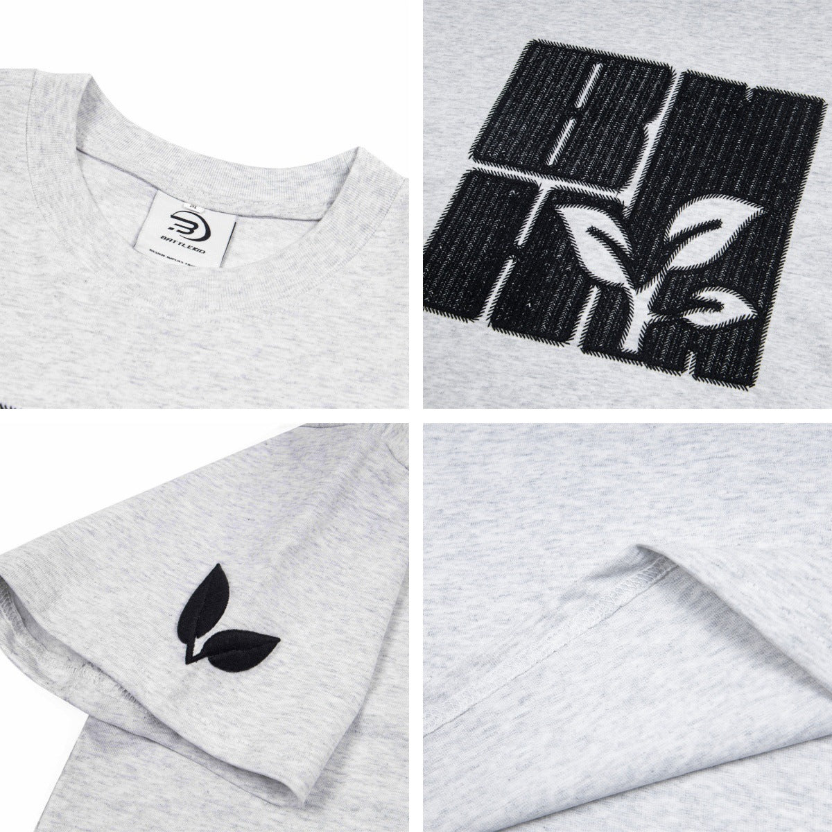 T-shirt homme à manches courtes pour l'été, avec broderie machine et design tendance