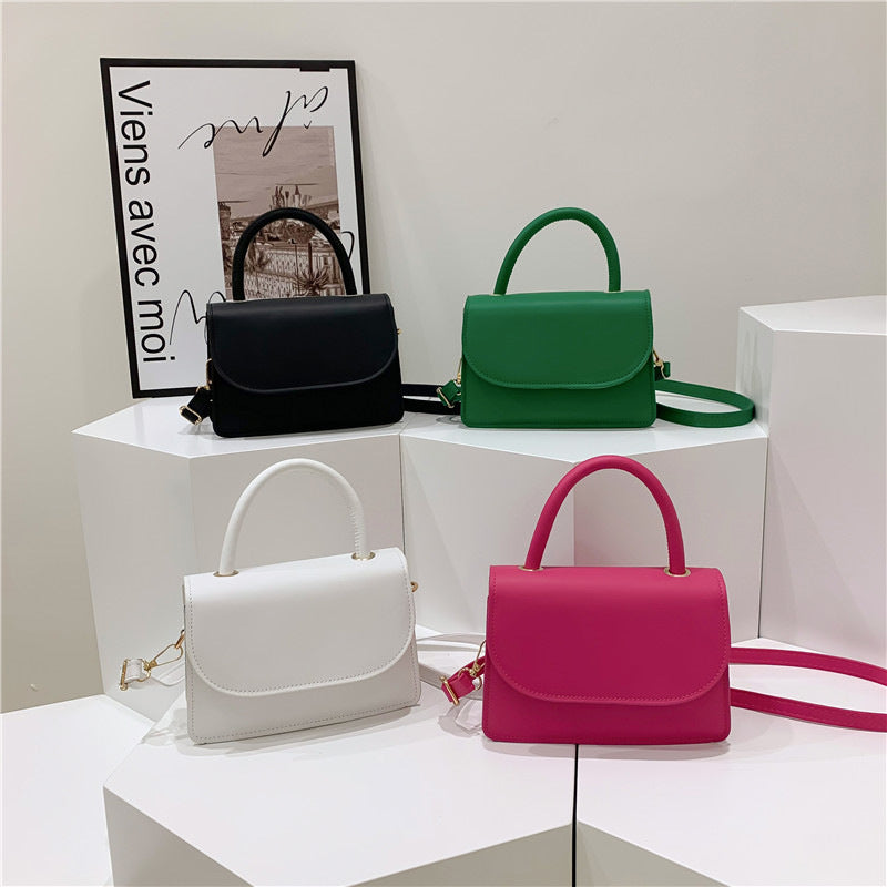 Sac à bandoulière simple, polyvalent et décontracté avec rabat