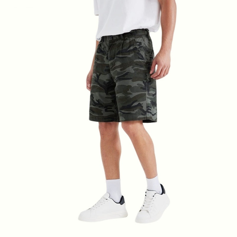 Short casual pour homme, droit et large, passe-partout