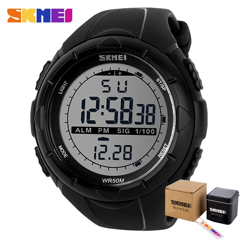 Montre militaire SKMEI pour homme – Style simple & robuste – Étanche, antichoc, avec alarme – Idéale pour le sport et l’aventure