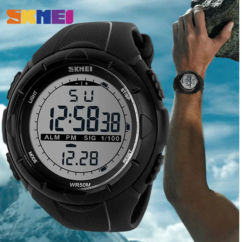 Montre militaire SKMEI pour homme – Style simple & robuste – Étanche, antichoc, avec alarme – Idéale pour le sport et l’aventure