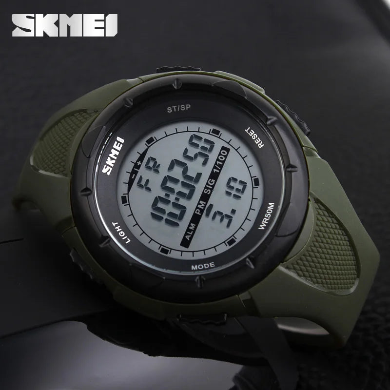 Montre militaire SKMEI pour homme – Style simple & robuste – Étanche, antichoc, avec alarme – Idéale pour le sport et l’aventure