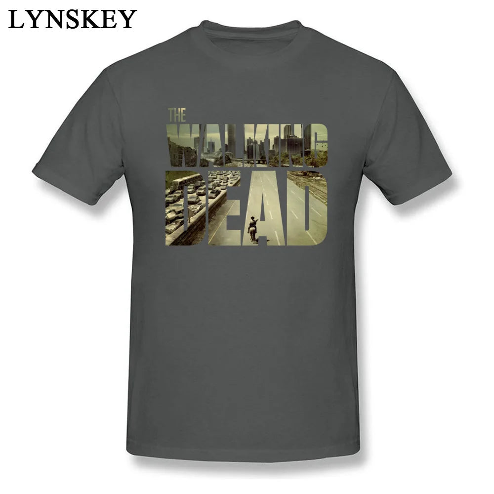 T-shirt The Walking Dead Funky – Homme, manches courtes, 100% coton, personnalisé – Style boyfriend cool, coloris noir