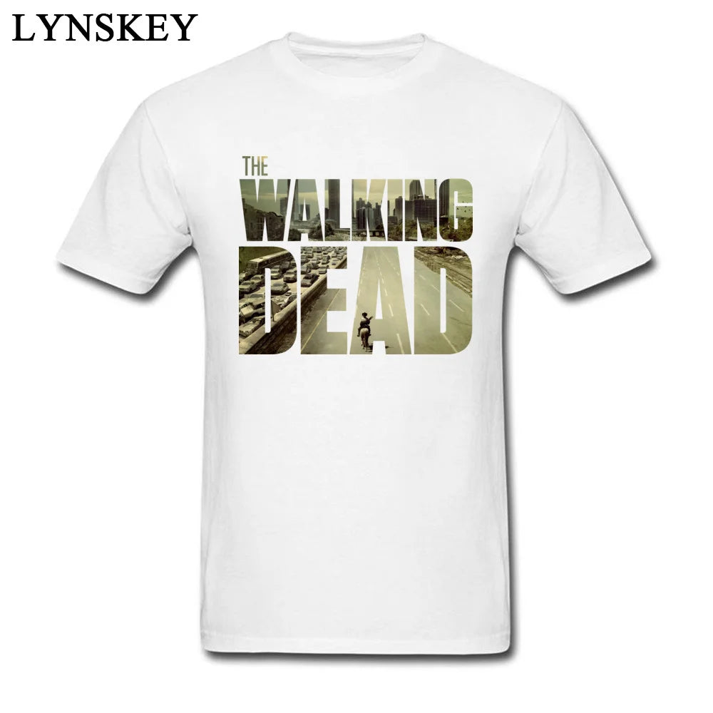 T-shirt The Walking Dead Funky – Homme, manches courtes, 100% coton, personnalisé – Style boyfriend cool, coloris noir
