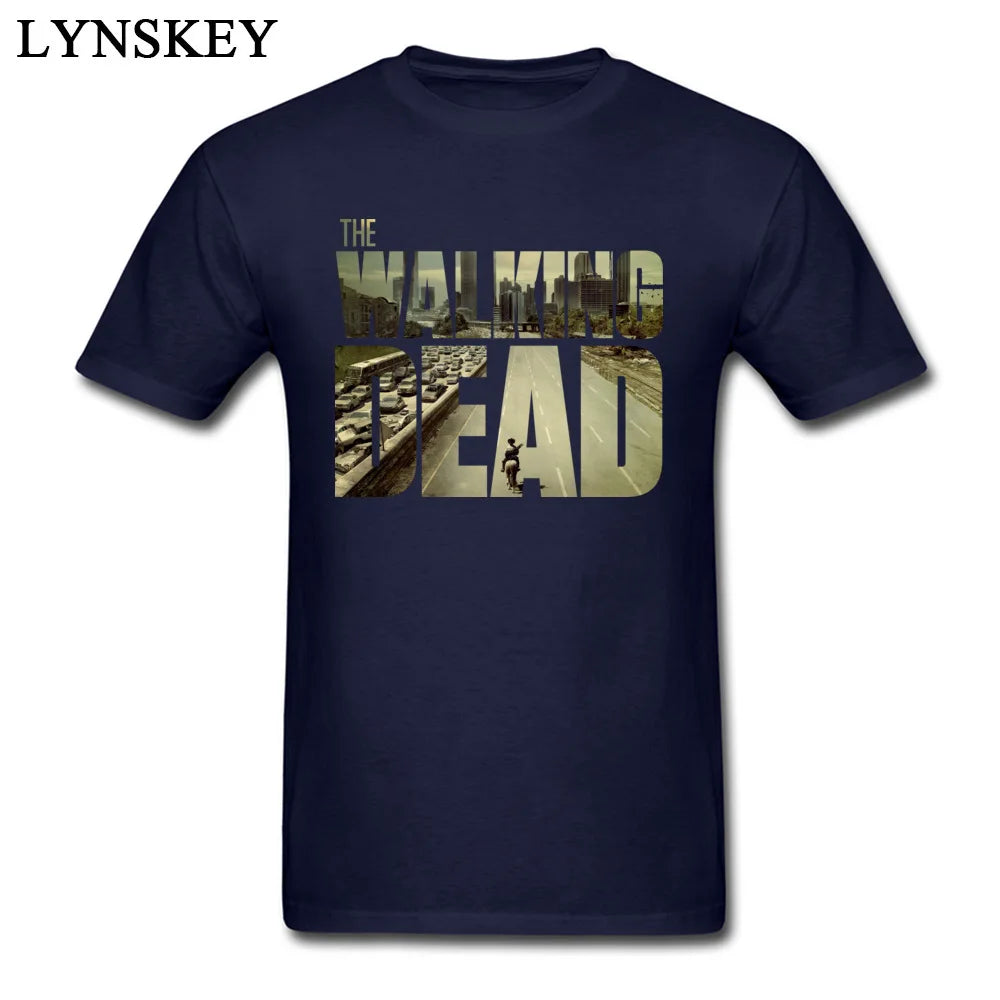 T-shirt The Walking Dead Funky – Homme, manches courtes, 100% coton, personnalisé – Style boyfriend cool, coloris noir