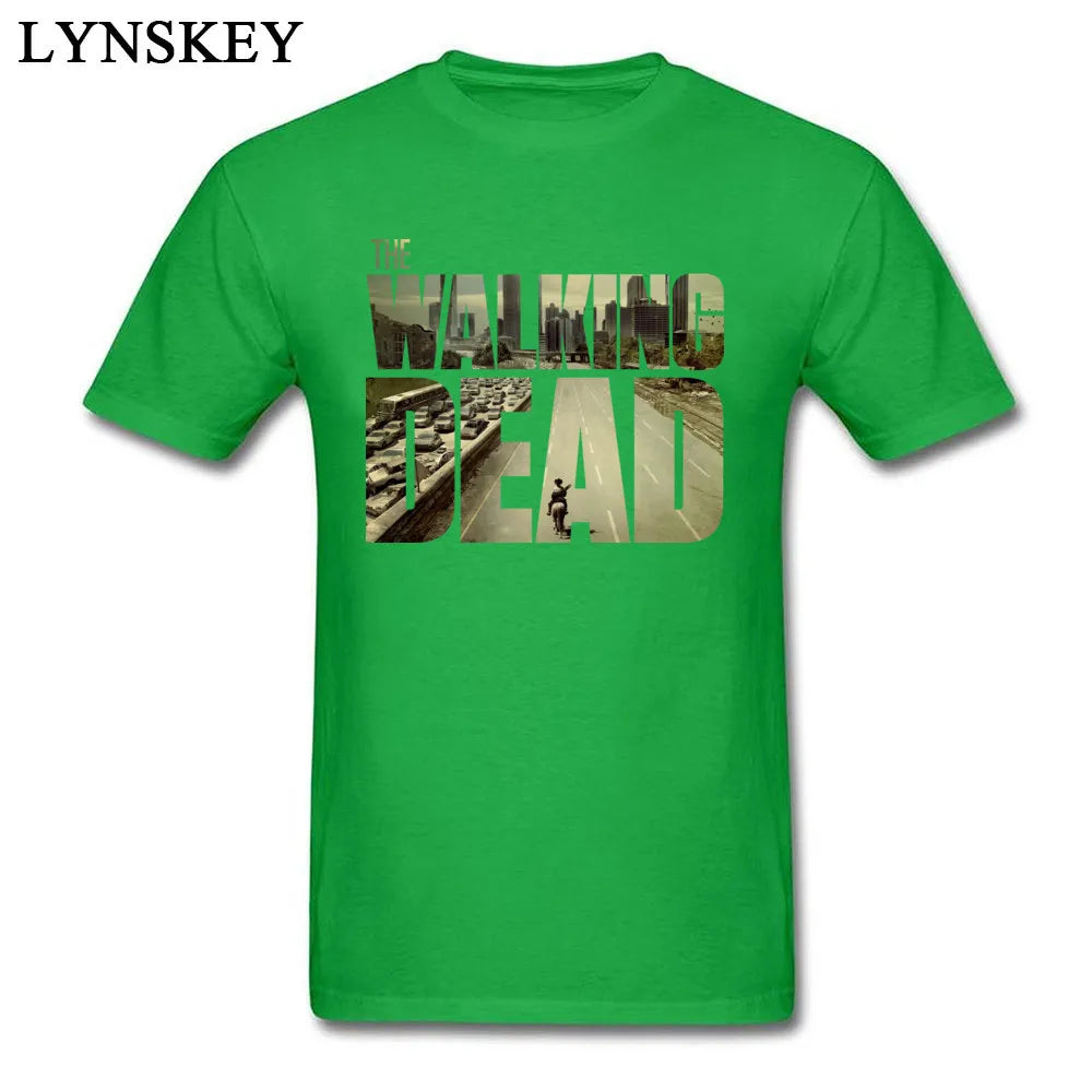 T-shirt The Walking Dead Funky – Homme, manches courtes, 100% coton, personnalisé – Style boyfriend cool, coloris noir