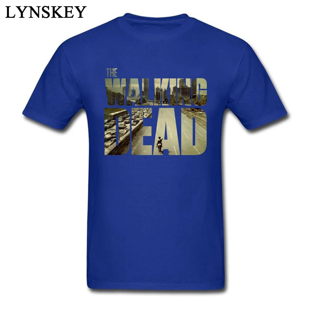T-shirt The Walking Dead Funky – Homme, manches courtes, 100% coton, personnalisé – Style boyfriend cool, coloris noir