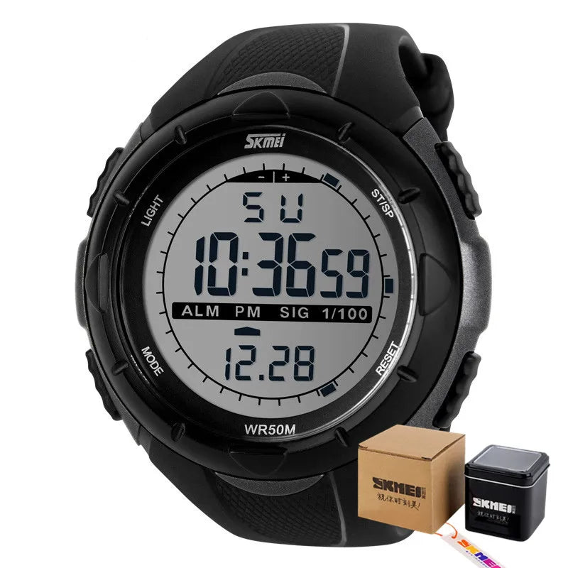 Montre militaire SKMEI pour homme – Style simple & robuste – Étanche, antichoc, avec alarme – Idéale pour le sport et l’aventure