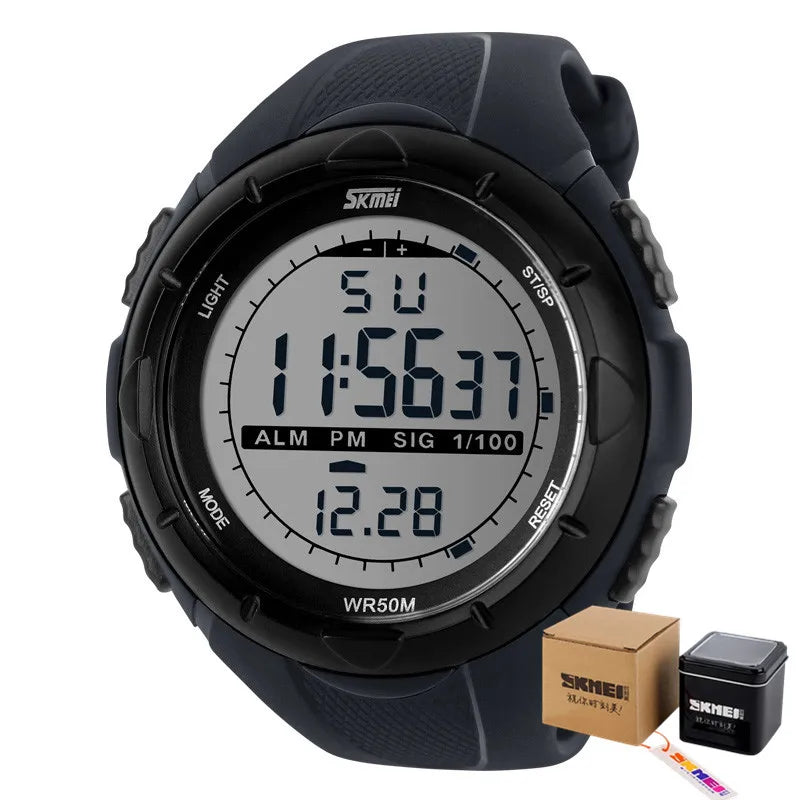 Montre militaire SKMEI pour homme – Style simple & robuste – Étanche, antichoc, avec alarme – Idéale pour le sport et l’aventure