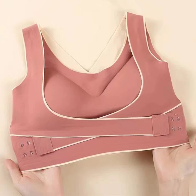 Soutien-gorge Sport Femme No Trace – Sans Armature, Anti-choc, Maintien Rassembleur, Dos Sublimé – Brassière Fitness & Yoga