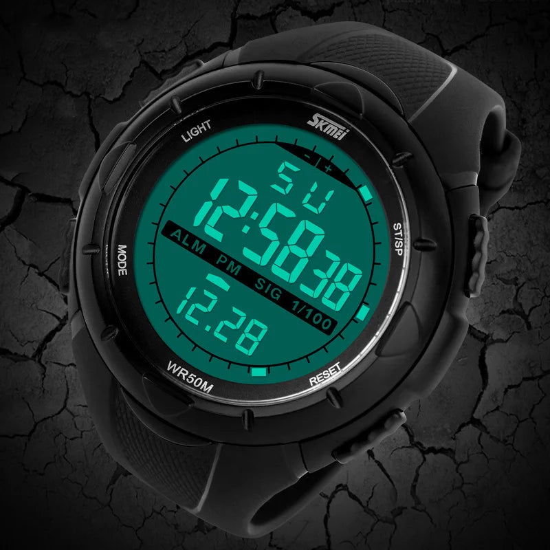 Montre militaire SKMEI pour homme – Style simple & robuste – Étanche, antichoc, avec alarme – Idéale pour le sport et l’aventure