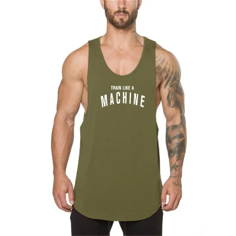 Marque vêtements de sport homme – Débardeur stringer bodybuilding et fitness – Haut d’entraînement musclé