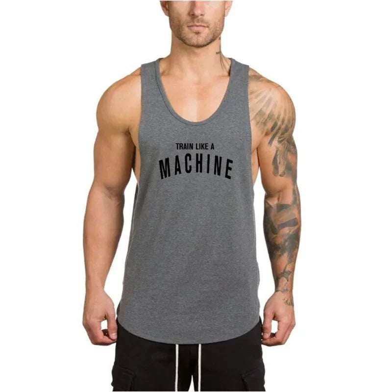 Marque vêtements de sport homme – Débardeur stringer bodybuilding et fitness – Haut d’entraînement musclé