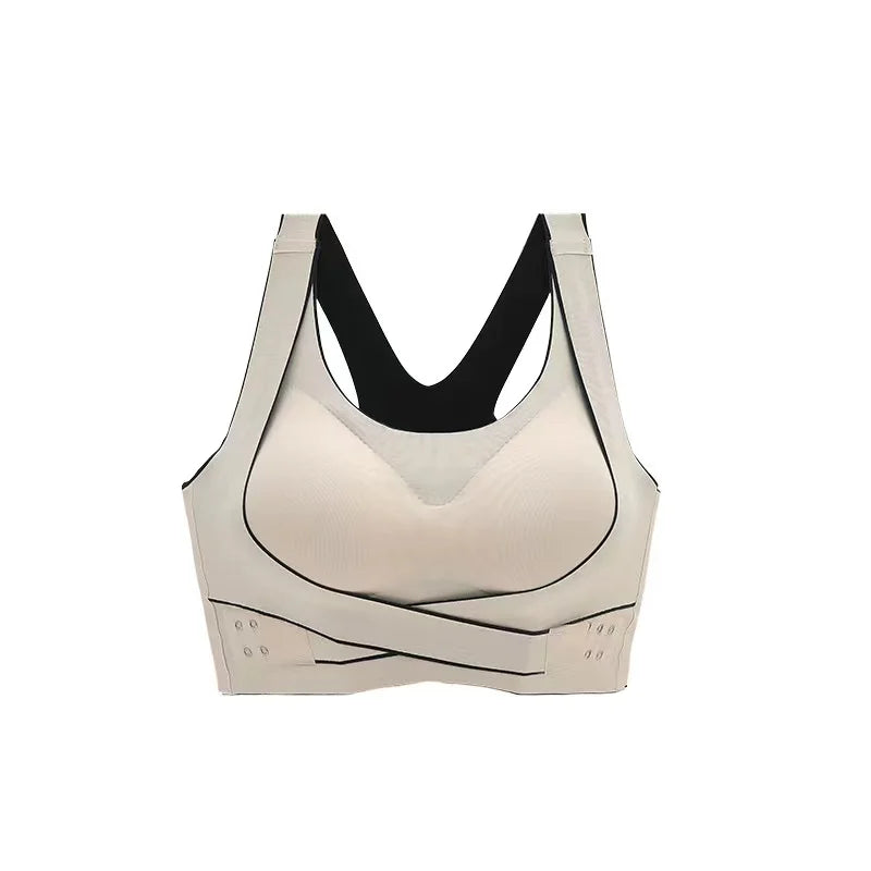 Soutien-gorge Sport Femme No Trace – Sans Armature, Anti-choc, Maintien Rassembleur, Dos Sublimé – Brassière Fitness & Yoga