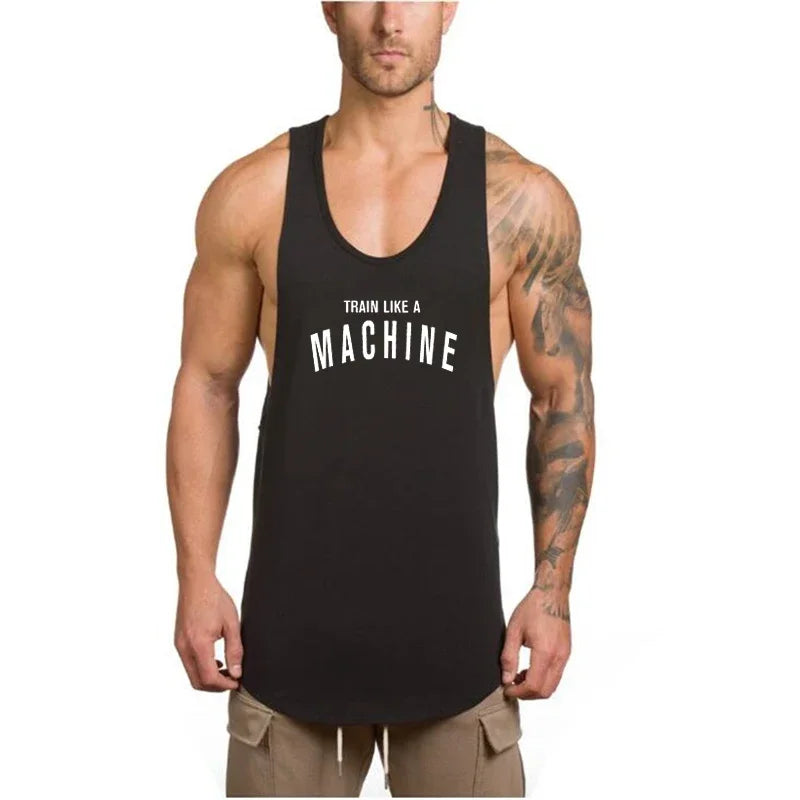 Marque vêtements de sport homme – Débardeur stringer bodybuilding et fitness – Haut d’entraînement musclé