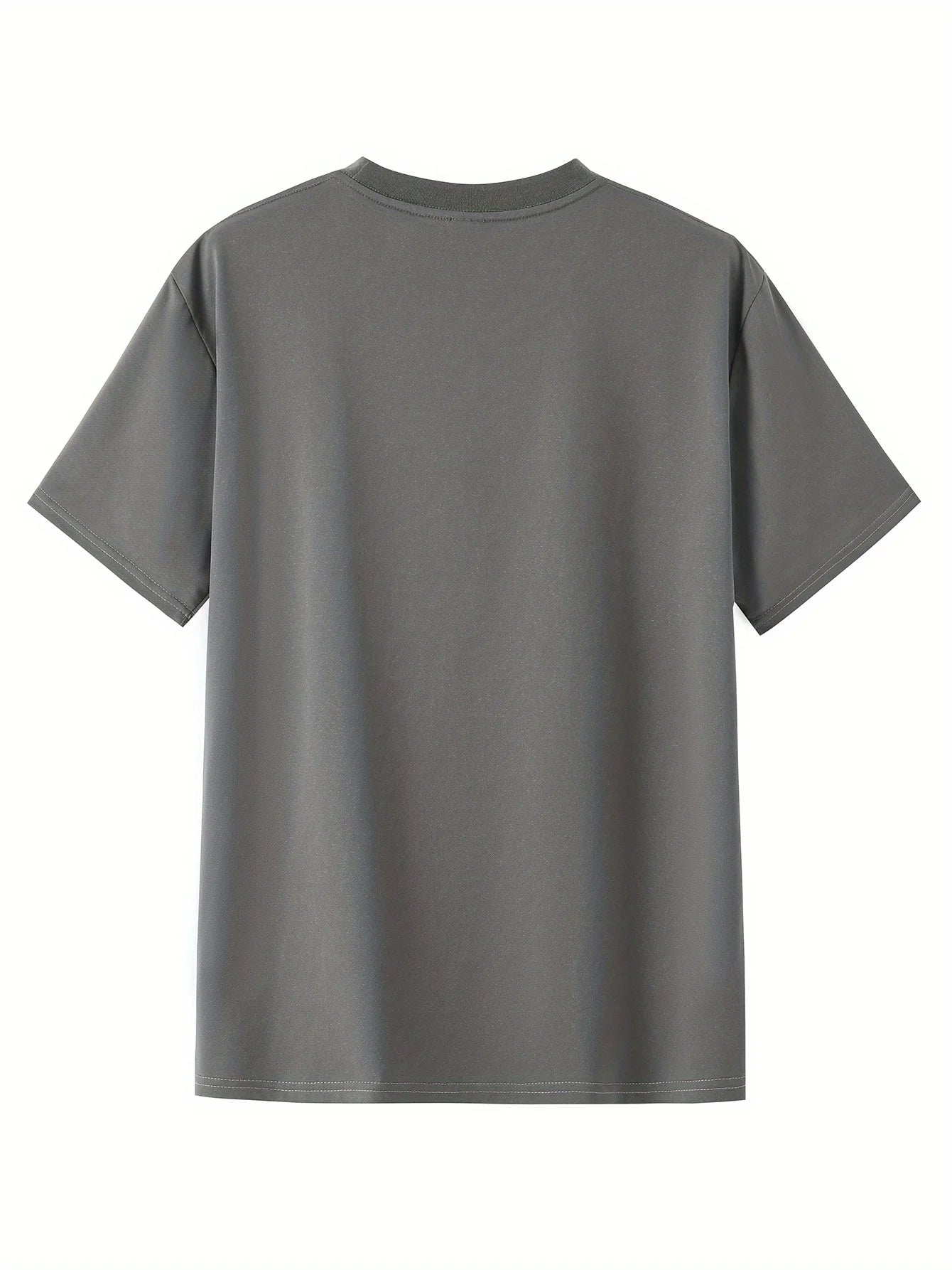Men's summer 100 cotton fashionable casual loose solid color multi-color optional sports round neck short sleeved T-shirt top