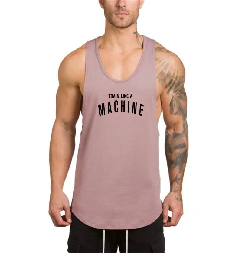 Marque vêtements de sport homme – Débardeur stringer bodybuilding et fitness – Haut d’entraînement musclé
