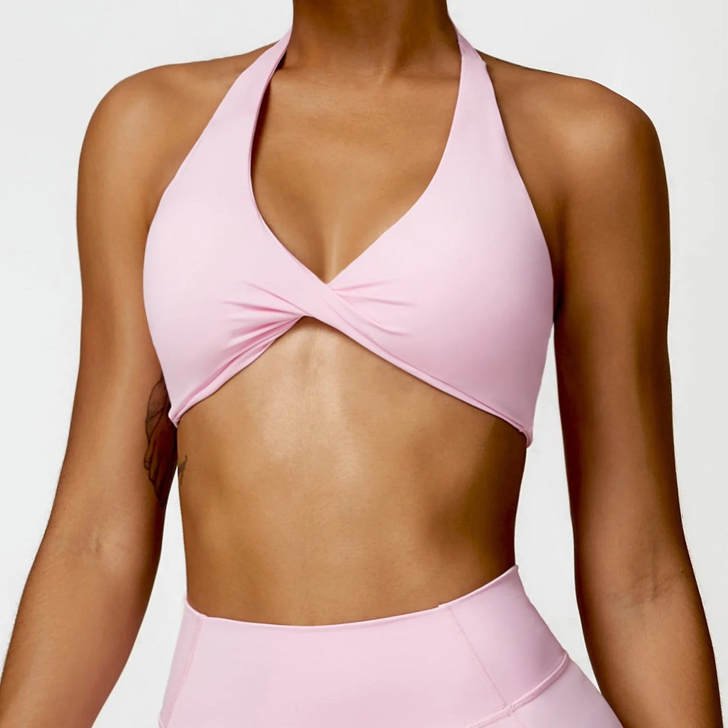 Soutien-gorge de sport femme – Sexy avec joli dos, maintien push-up pour gym, course et yoga | Respirant, forme triangle enveloppante