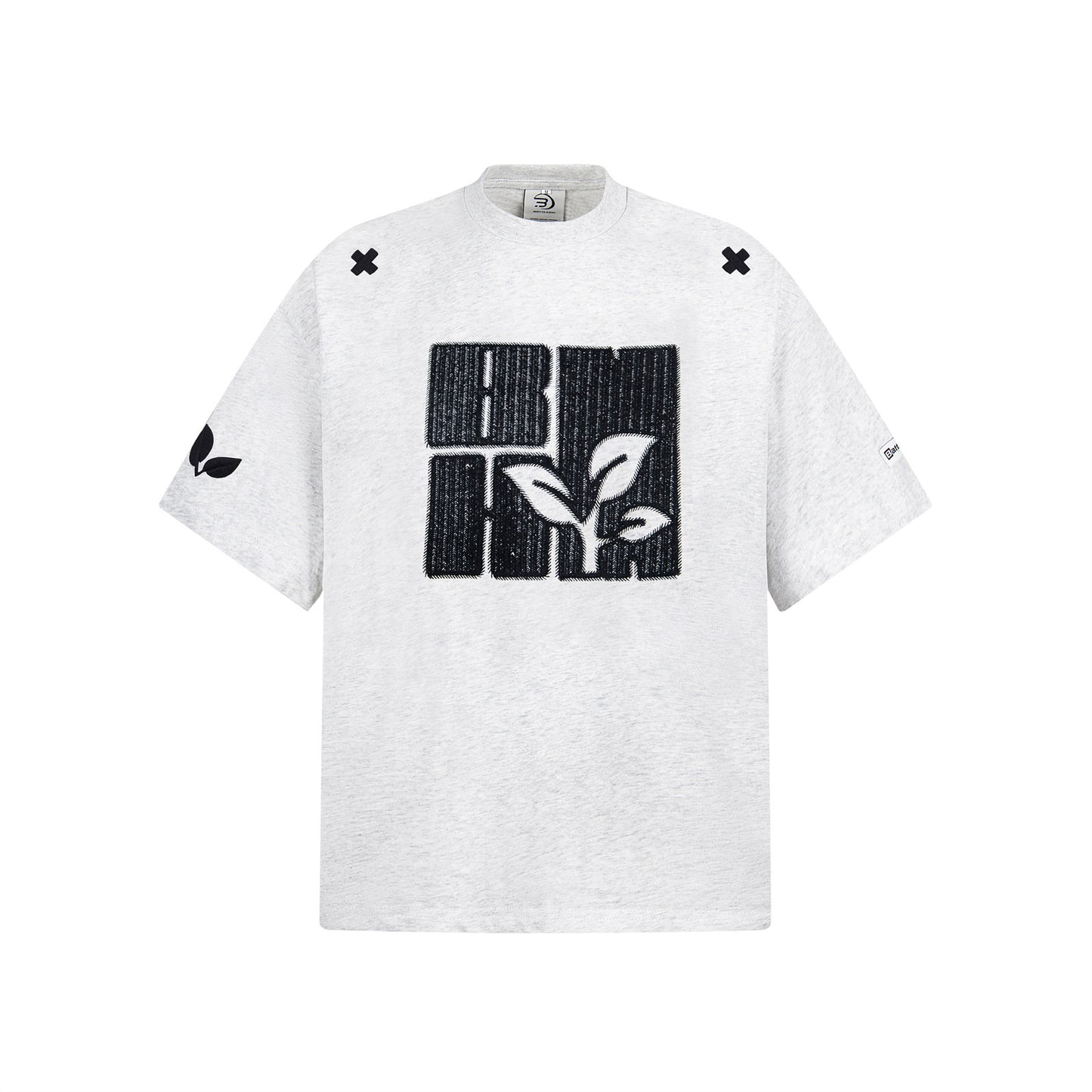 T-shirt homme à manches courtes pour l'été, avec broderie machine et design tendance