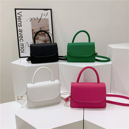 Sac à bandoulière simple, polyvalent et décontracté avec rabat