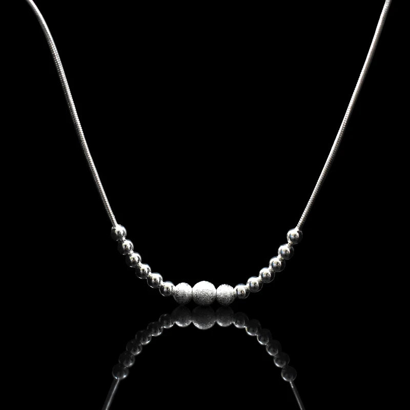 Chaîne de Cheville à Billes – Argent 925, Style Tendance