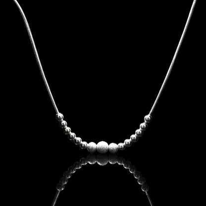 Chaîne de Cheville à Billes – Argent 925, Style Tendance