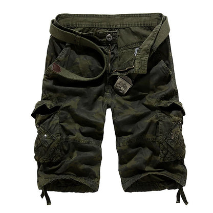 Short cargo homme camouflage loose 2025 – Short militaire cool d’été, style cargo décontracté