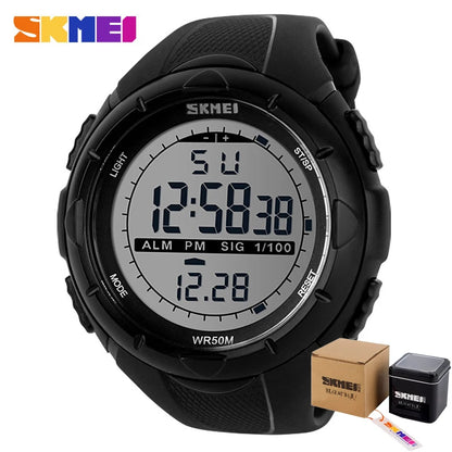 Montre militaire SKMEI pour homme – Style simple & robuste – Étanche, antichoc, avec alarme – Idéale pour le sport et l’aventure