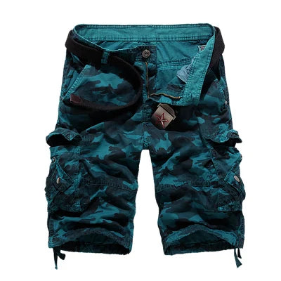 Short cargo homme camouflage loose 2025 – Short militaire cool d’été, style cargo décontracté