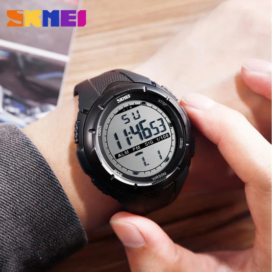 Montre militaire SKMEI pour homme – Style simple & robuste – Étanche, antichoc, avec alarme – Idéale pour le sport et l’aventure