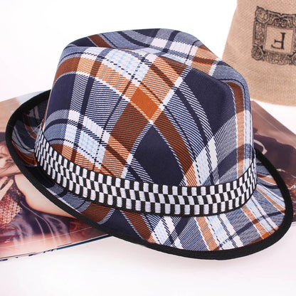 Chapeau Fedora à séchage rapide pour homme et femme – Style jazz à motif écossais – Chapeau Panama printemps/été – Imperméable pour la plage et les activités extérieures