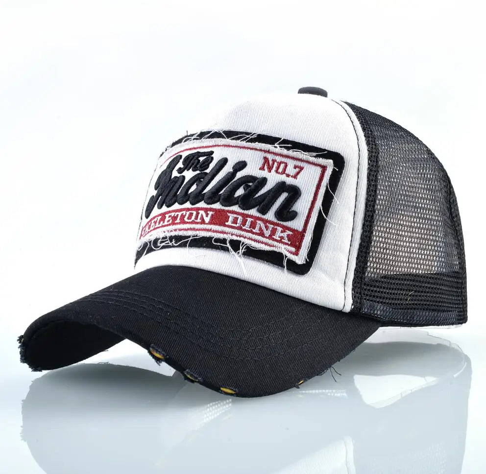 Casquette Unisexe Style Baseball – Broderie Lettrée & Maille Respirante