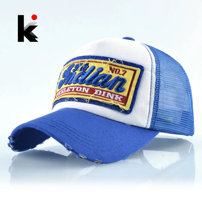 Casquette Unisexe Style Baseball – Broderie Lettrée & Maille Respirante
