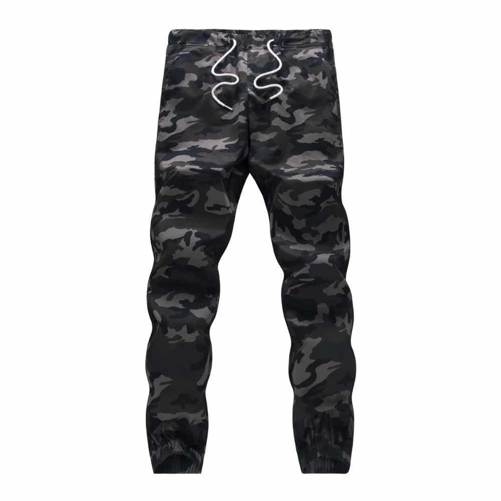 Pantalon jogger homme automne 2025 – Pantalon sarouel style crayon, camouflage militaire, coupe ample et confortable – Pantalon cargo camo