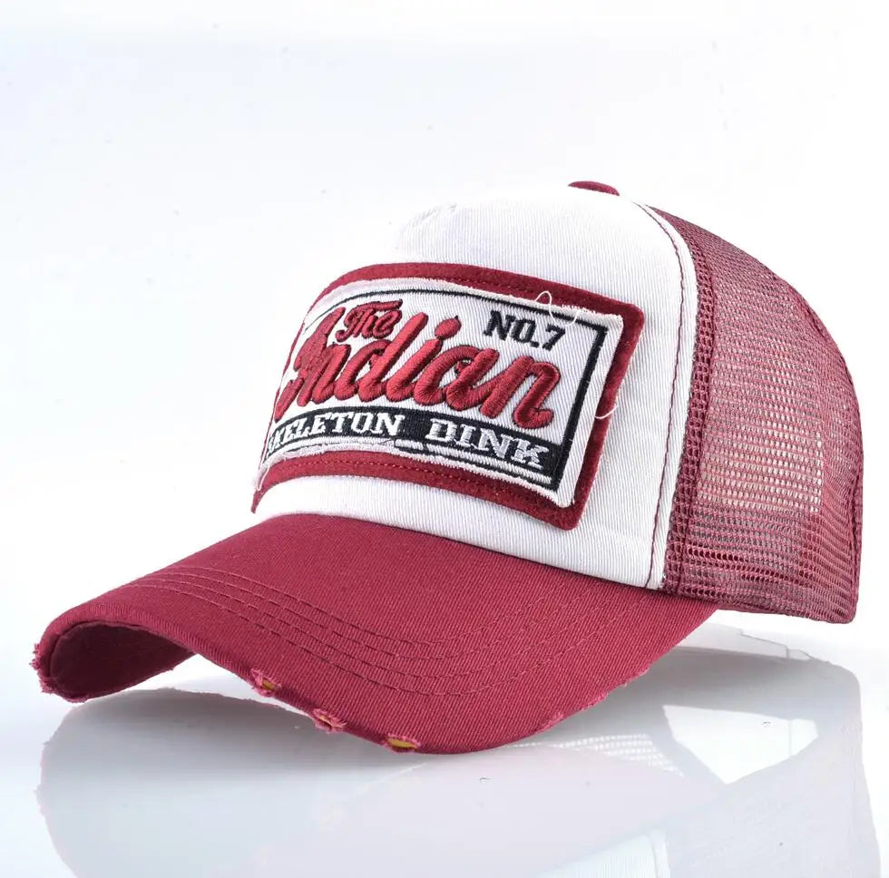 Casquette Unisexe Style Baseball – Broderie Lettrée & Maille Respirante
