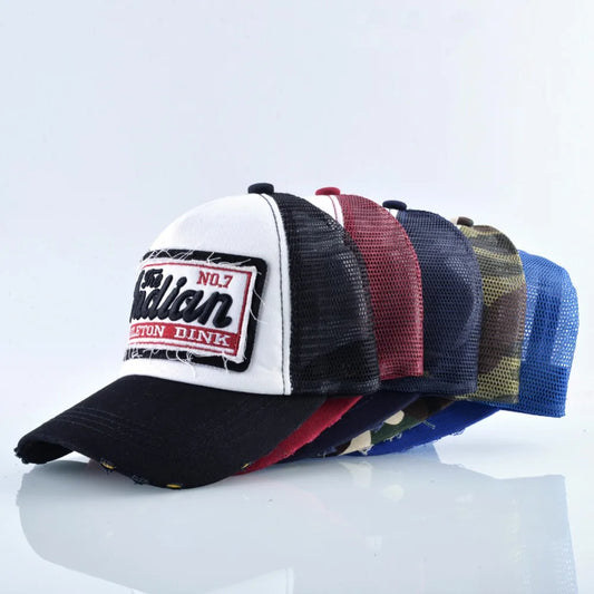 Casquette Unisexe Style Baseball – Broderie Lettrée & Maille Respirante