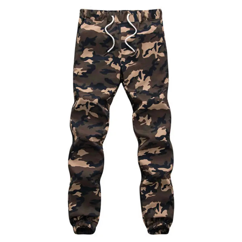 Pantalon jogger homme automne 2025 – Pantalon sarouel style crayon, camouflage militaire, coupe ample et confortable – Pantalon cargo camo