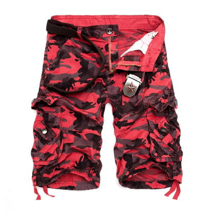 Short cargo homme camouflage loose 2025 – Short militaire cool d’été, style cargo décontracté
