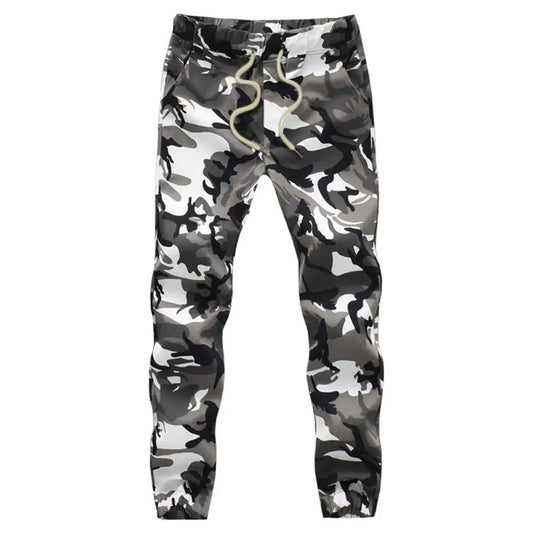 Pantalon jogger homme automne 2025 – Pantalon sarouel style crayon, camouflage militaire, coupe ample et confortable – Pantalon cargo camo
