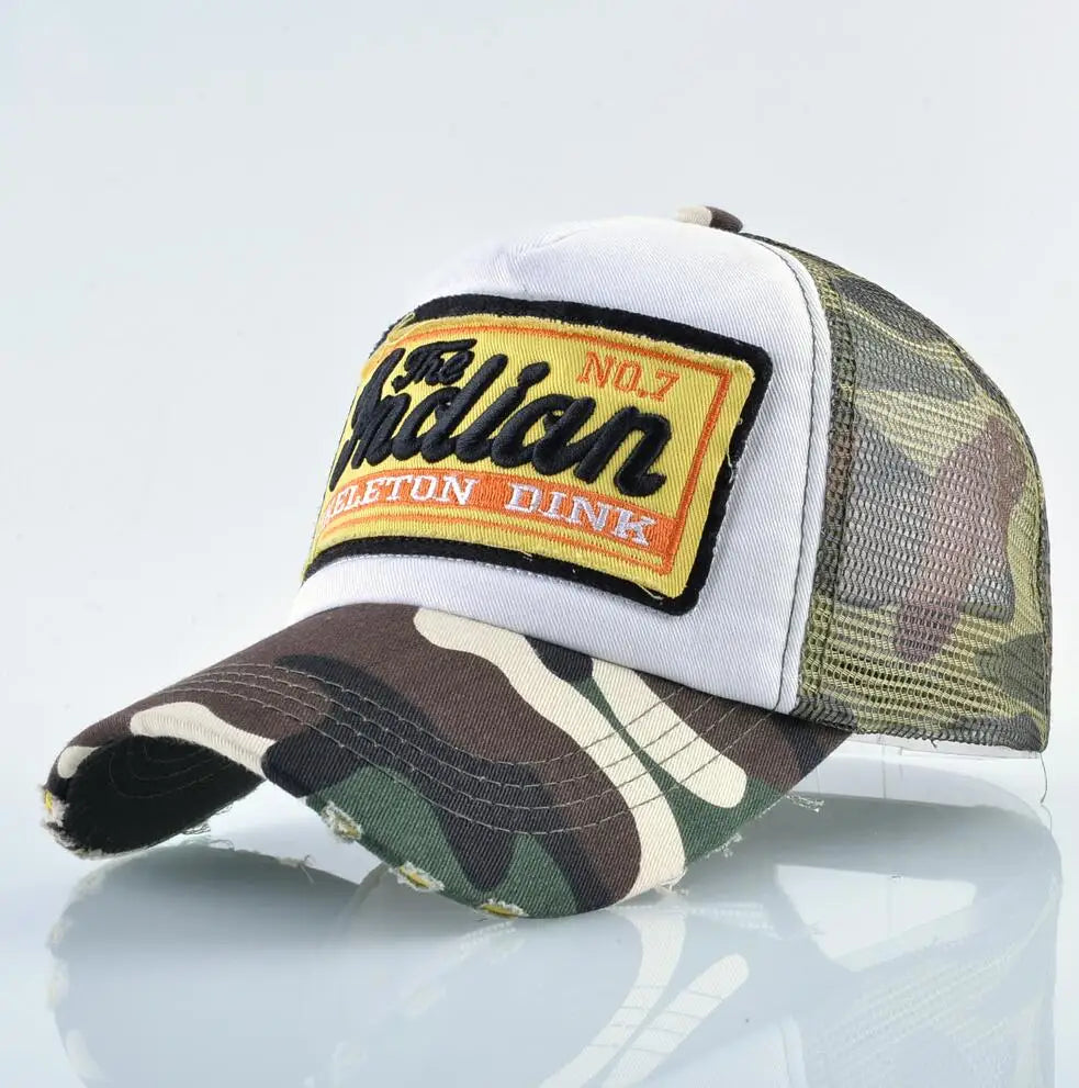 Casquette Unisexe Style Baseball – Broderie Lettrée & Maille Respirante