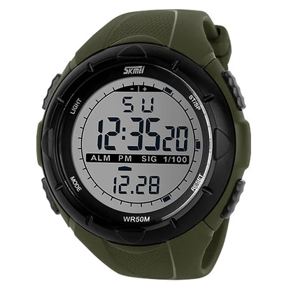 Montre militaire SKMEI pour homme – Style simple & robuste – Étanche, antichoc, avec alarme – Idéale pour le sport et l’aventure