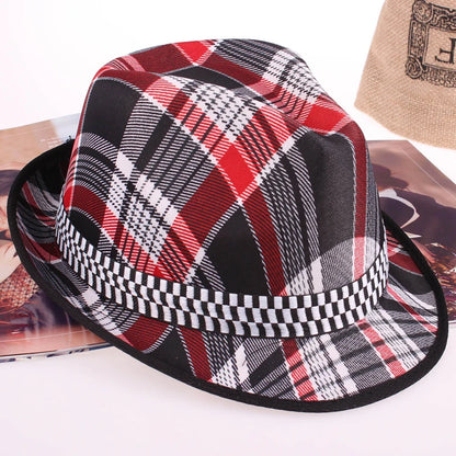 Chapeau Fedora à séchage rapide pour homme et femme – Style jazz à motif écossais – Chapeau Panama printemps/été – Imperméable pour la plage et les activités extérieures