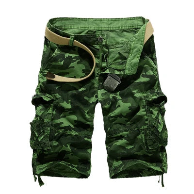 Short cargo homme camouflage loose 2025 – Short militaire cool d’été, style cargo décontracté
