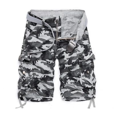 Short cargo homme camouflage loose 2025 – Short militaire cool d’été, style cargo décontracté
