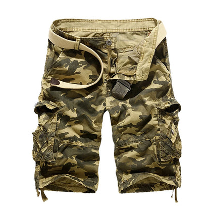 Short cargo homme camouflage loose 2025 – Short militaire cool d’été, style cargo décontracté