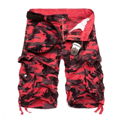 Short cargo homme camouflage loose 2025 – Short militaire cool d’été, style cargo décontracté