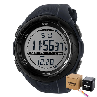 Montre militaire SKMEI pour homme – Style simple & robuste – Étanche, antichoc, avec alarme – Idéale pour le sport et l’aventure