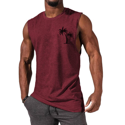Débardeur de sport pour homme, sans manches, coupe ample, style euro-américain