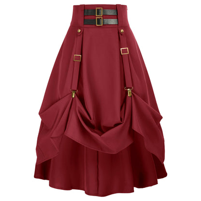 Medieval Costume Women's Steambeer Festival Punk Skirt
